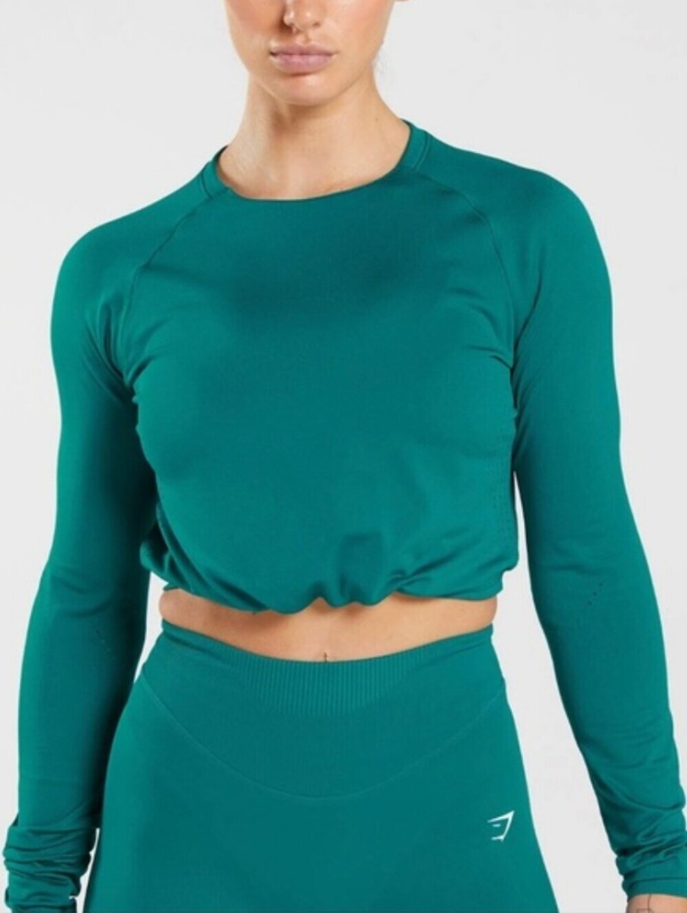 Gymshark Sweat Seamless Long Sleeve Crop Top Size M